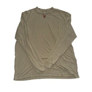 DRIFIRE FR Flame Resistant Long Sleeve T-Shirt Tan CAT 1 XL DF2-CM-446LS-DS-XL
